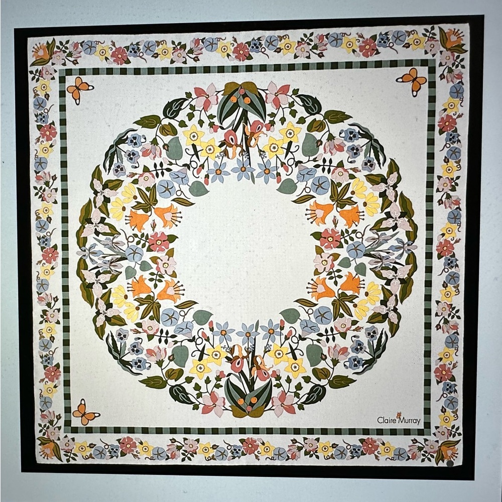 Claire Murray Springtime Fantasy Silk scarf